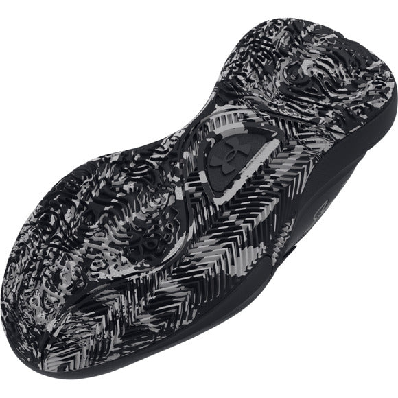 Semelle extérieure noire et grise de l'Espadrilles UA Lockdown 7 - Under Armour, vue détaillée dessous.