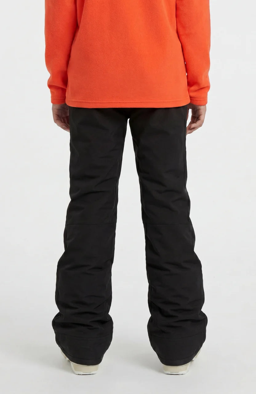 Pantalon de neige FWC'CRUZ - O'Neill noir, coupe droite, vue de dos, porté par un mannequin