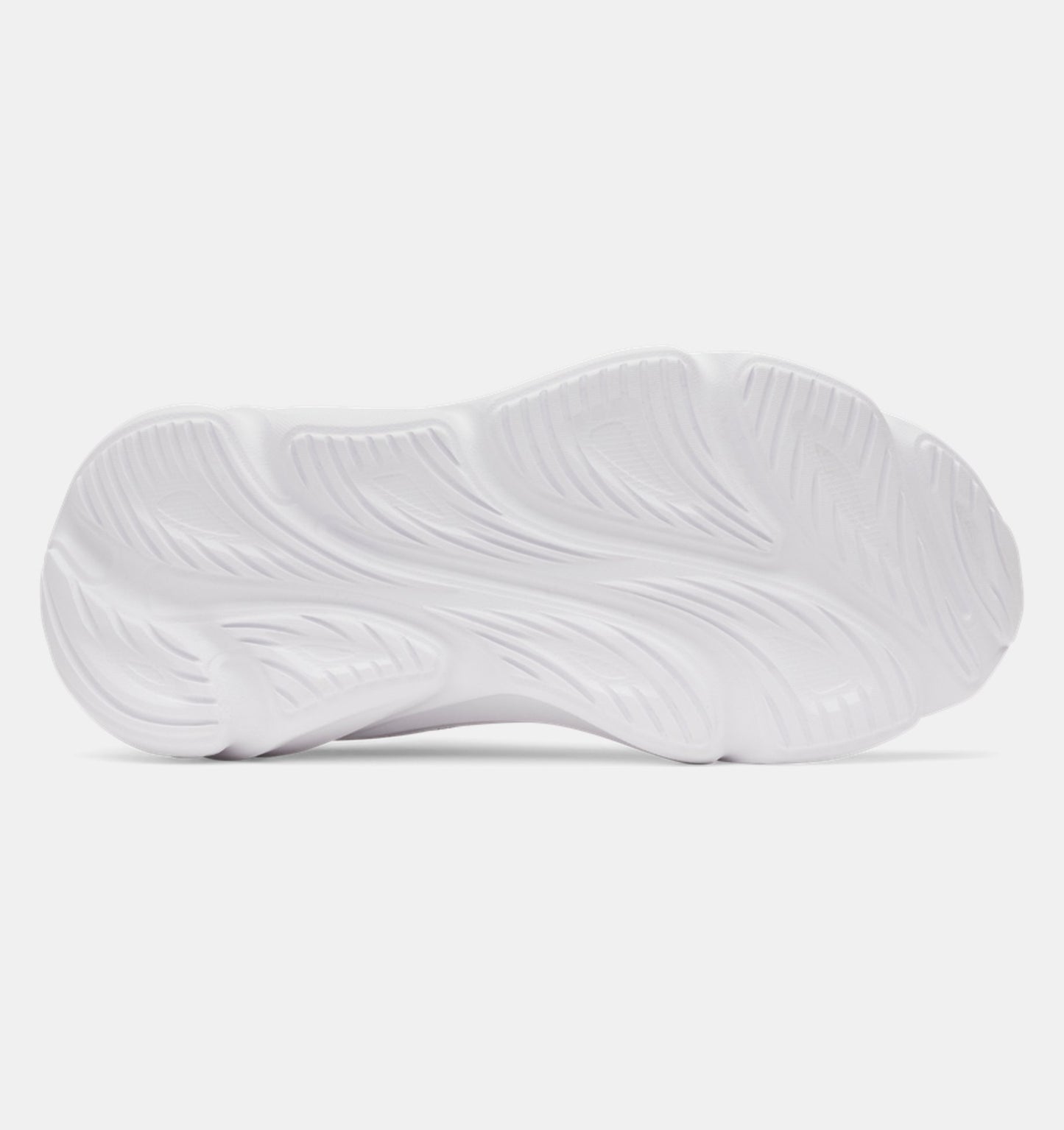 Espadrilles UA Rogue 6 - Under Armour semelle blanche en caoutchouc avec reliefs, vue détaillée de dessous.