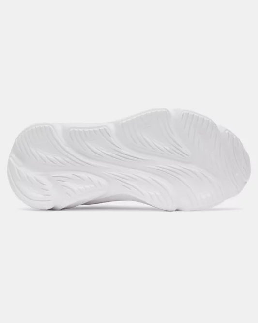 Semelle blanche vue de dessous des Espadrilles UA BPS Rogue 6 AL - Under Armour avec motifs ondulés en relief.