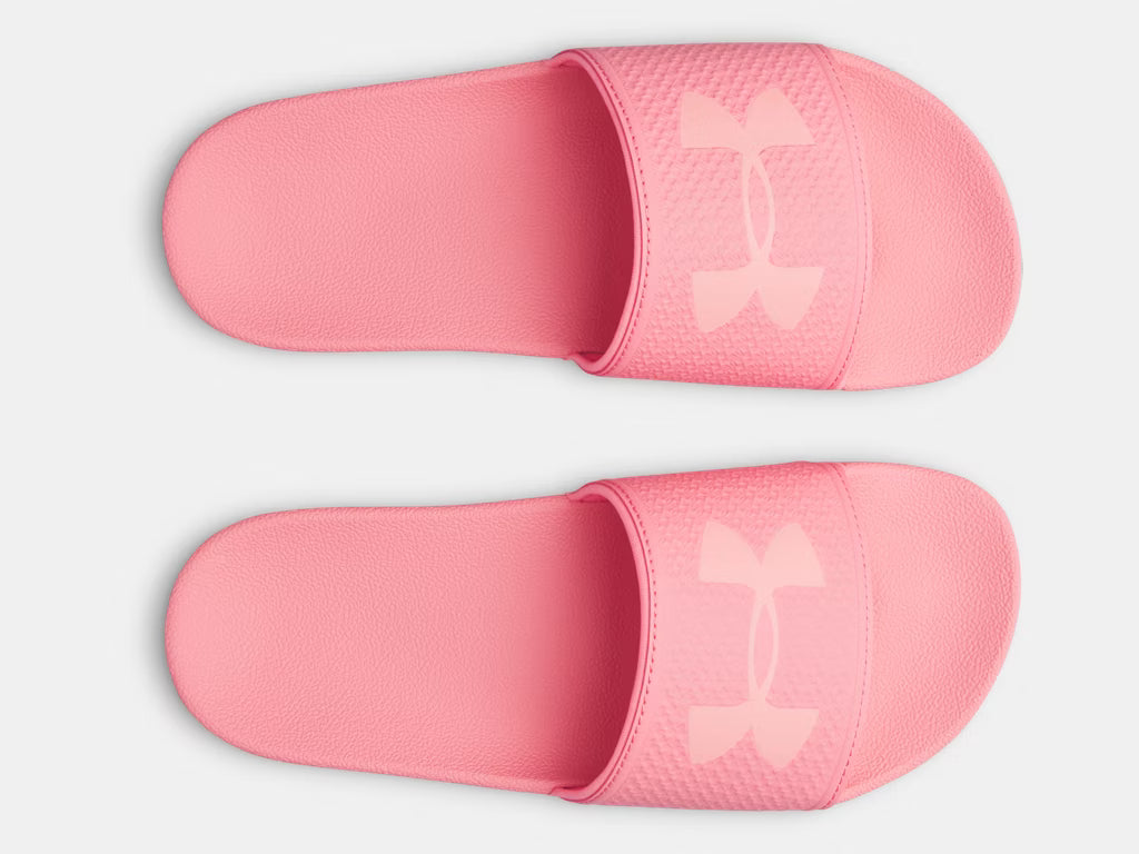 Sandales UA ARMR - Under Armour roses pour fille avec bride synthétique moulée vue de dessus