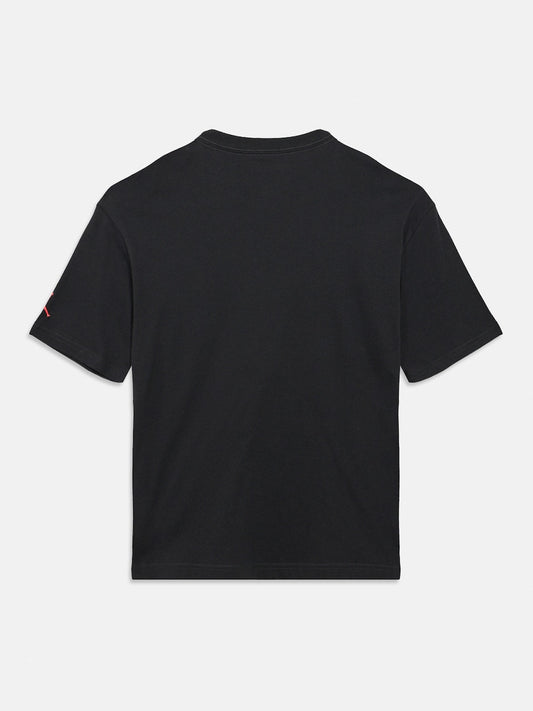 T-Shirt - Jordan noir en coton, coupe droite à manches courtes, vue de dos sur fond gris clair.