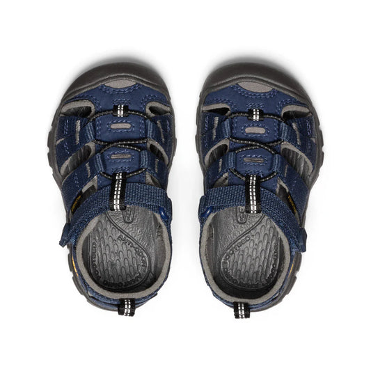 Sandales Seacamp II CNX - Keen bleu marine et gris en caoutchouc, style fermé, pour enfant, vue de dessus