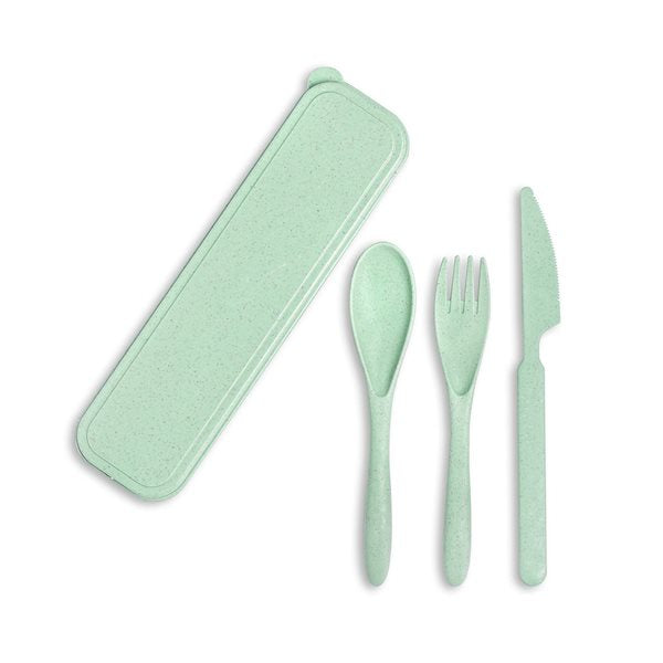 Ensemble d'ustensiles biodégradable - Execo Vert