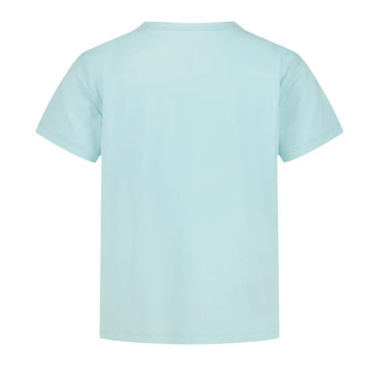 T-Shirt - Billabong menthe uni en coton, manches courtes, vue de dos, pour enfant.