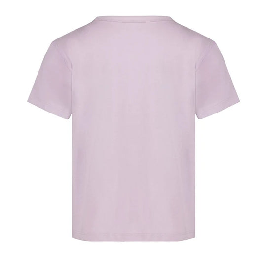 T-Shirt - Billabong uni lilas en coton, coupe courte manches, pour enfant, vue de dos.