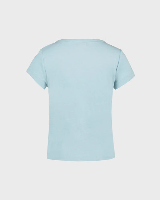 T-Shirt - Billabong bleu clair en coton, manches courtes, pour enfant, vue de dos.