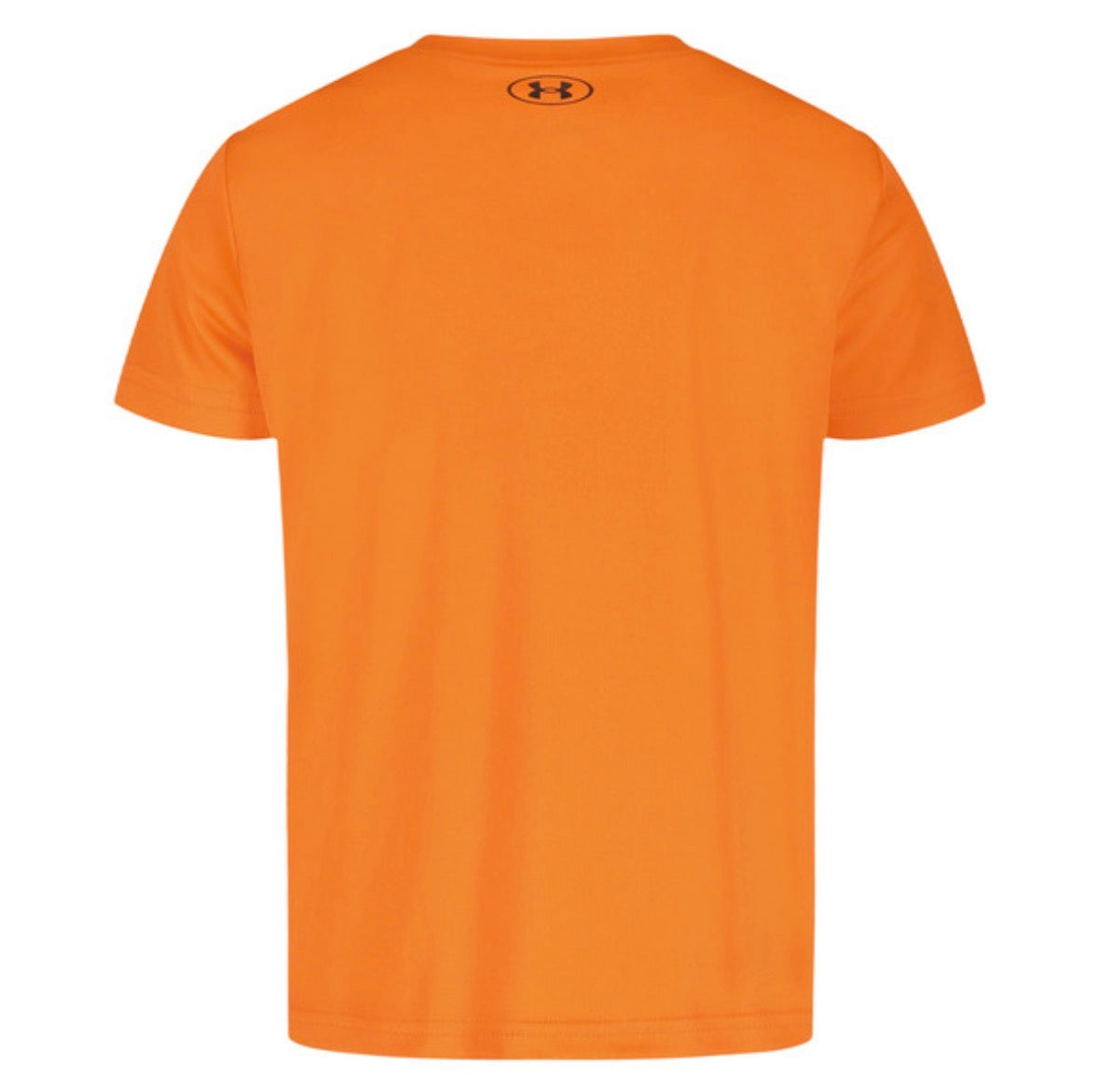 T-Shirt - Under Armour orange en polyester 100% pour enfant, vue de dos, position galerie 2, format paysage.