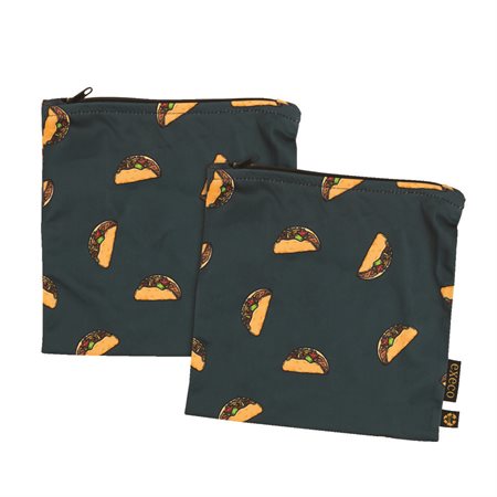 2 Pochettes à collations Tacos - Execo