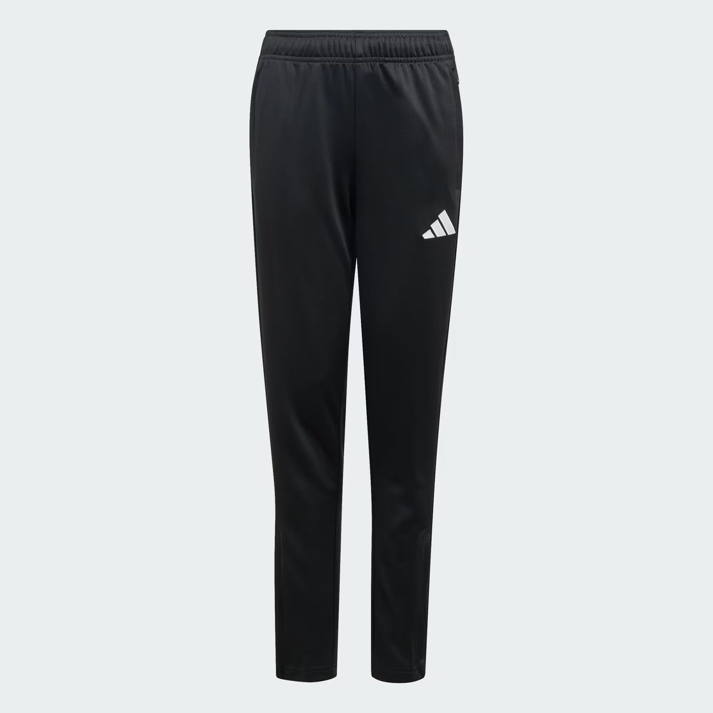 Pantalon - Adidas noir en polyester avec taille élastique, style sport pour garçon, vue de face.