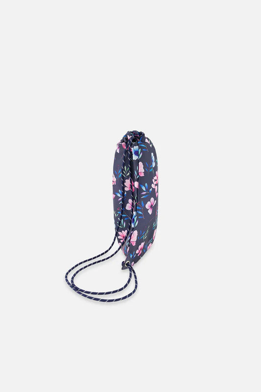 Sac à cordon bleu imprimé fleurs - Deux Par Deux