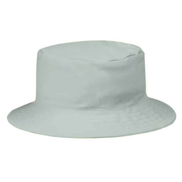 Chapeau - Northcoast gris clair en tissu, style bob classique, vue de face, taille adulte unisexe
