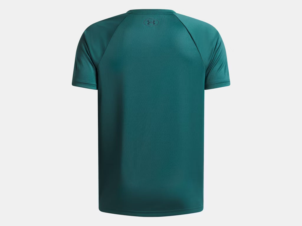 T-Shirt UA Tech™ - Under Armour vert foncé en polyester, style sportif, vue de dos, pour adulte homme