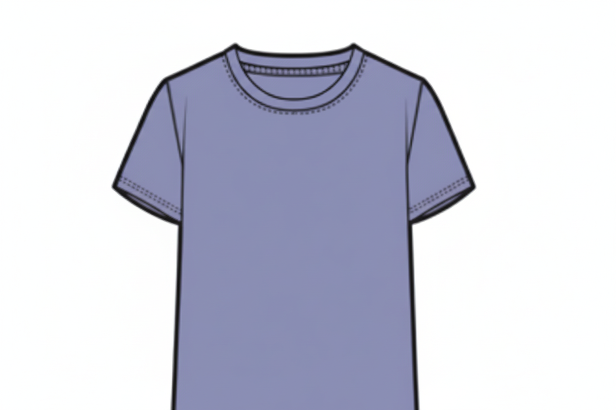 T-Shirt - M.I.D violet en polyester et élasthane, style classique, vue de face, pour enfant