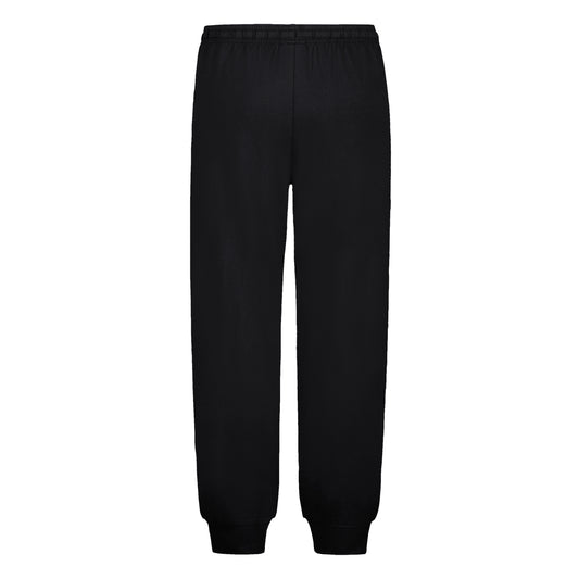 Pantalon - Under Armour noir, jogger à taille élastique et poignets resserrés, vue de face pour enfant ou adolescent