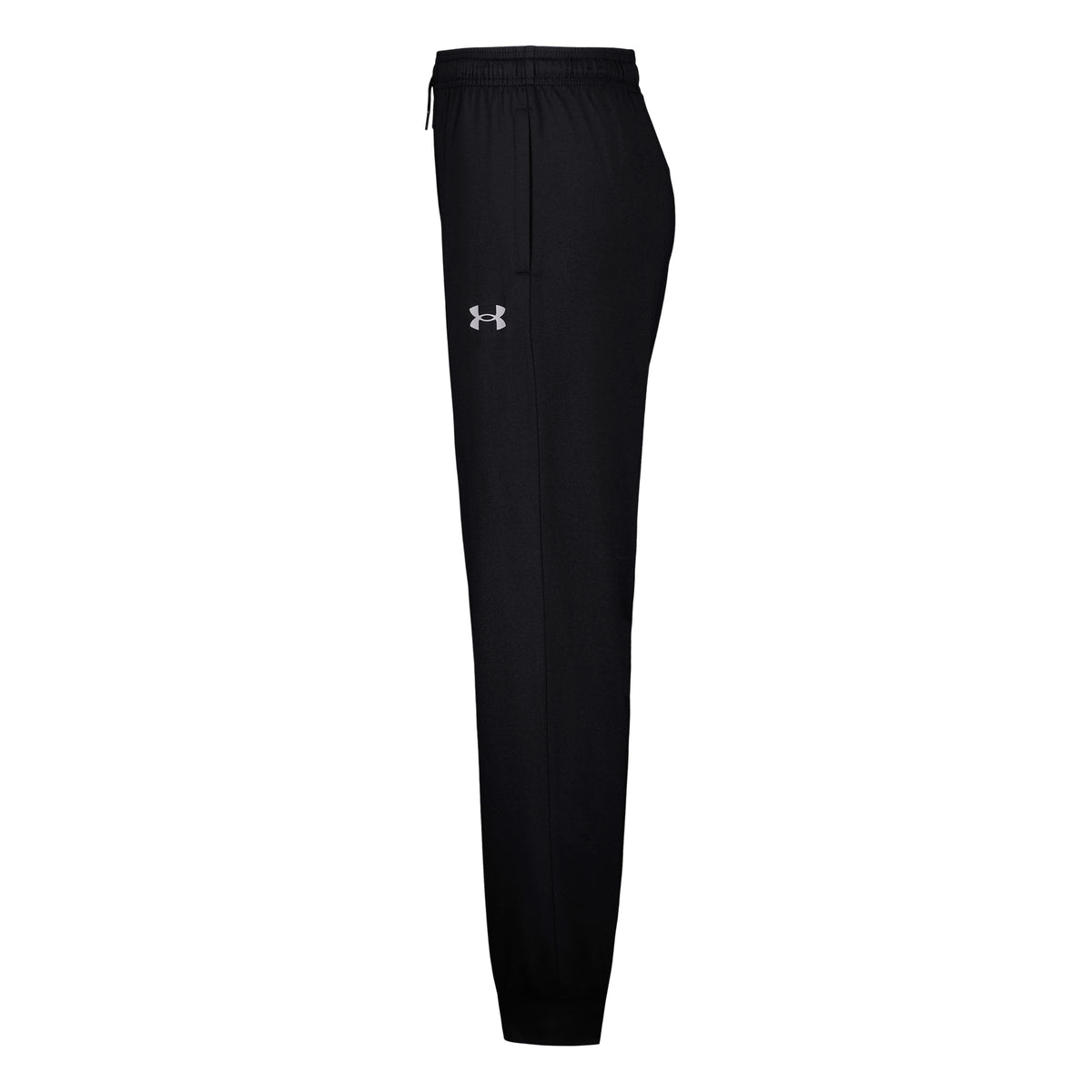 Pantalon - Under Armour noir de style jogging avec taille élastique et logo visible vue de face