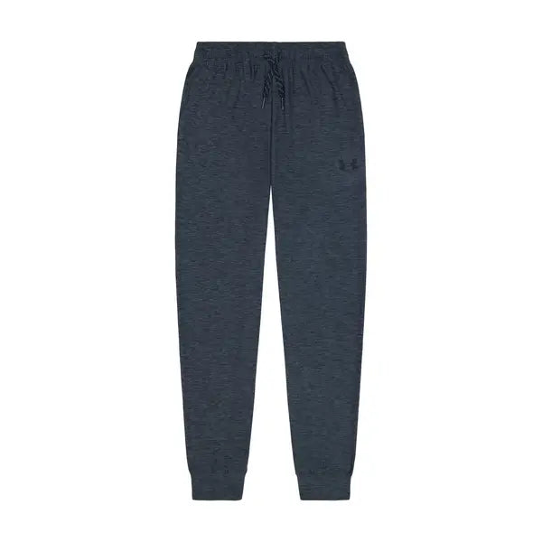 Pantalon - Under Armour gris foncé style jogging à taille élastique et chevilles resserrées, vue de face