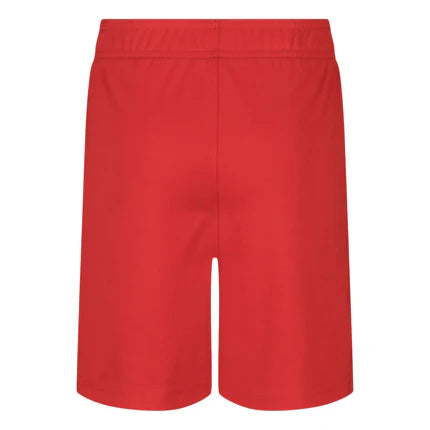 Short - Under Armour rouge en polyester 100%, style sportif, vue de dos, taille adulte.