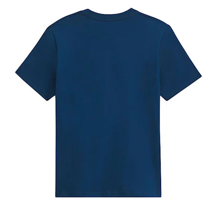 T-Shirt Big Push - Vans uni bleu marine en coton, coupe droite, vue de dos, taille adulte homme.