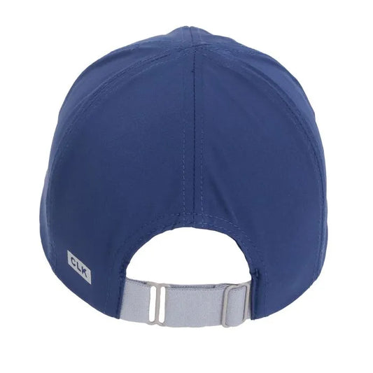 Casquette Grandit avec moi - Calikids bleu marine en nylon avec couronne ajustable, tissu séchant rapide, vue de dos garçon.