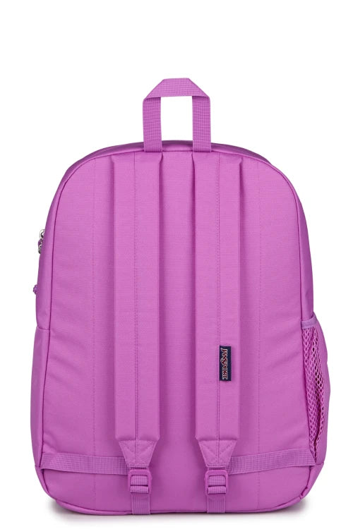 Sac à dos - Cross Town Plus violet en polyester, style classique avec bretelles rembourrées, vue de dos.