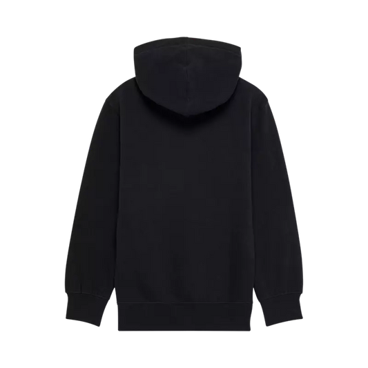 Hoodie - Fox noir en molleton coton polyester, manches longues avec capuche, pour garçon, vue de dos