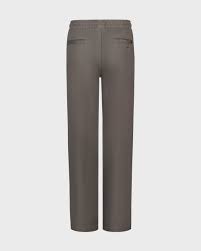 Pantalon - Billabong marron en tissu lisse, coupe droite, vue de dos, destiné aux adultes.