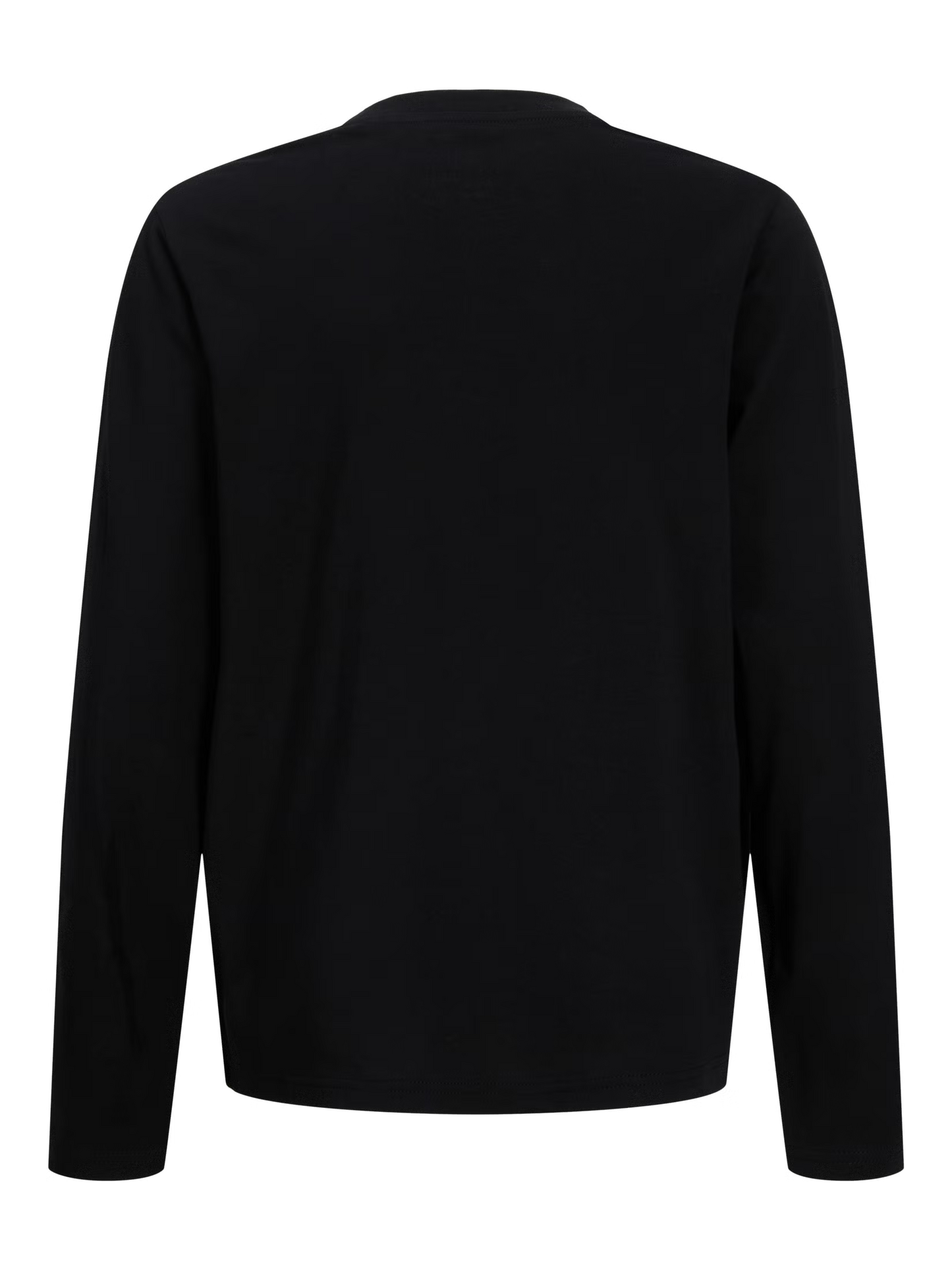 Chandail - Jack & Jones noir à manches longues en coton, vue de dos montrant un design sobre et épuré.