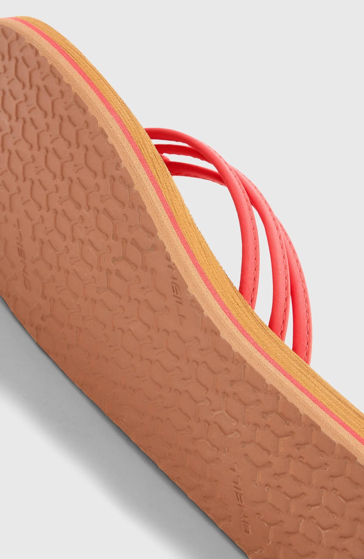 Sandales - DITSY O'Neill fille corail triple bride tressée semelle extérieure caoutchouc vue semelle dessous