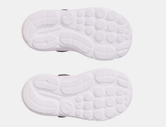 Espadrilles - UA Assert 10 Under Armour semelle blanche avec motifs adhérence en caoutchouc pour fille, vue dessous