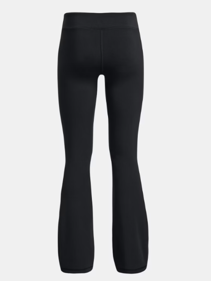 Legging - Under Armour noir slim avec taille haute, tissu extensible, pour fille, vue de dos.