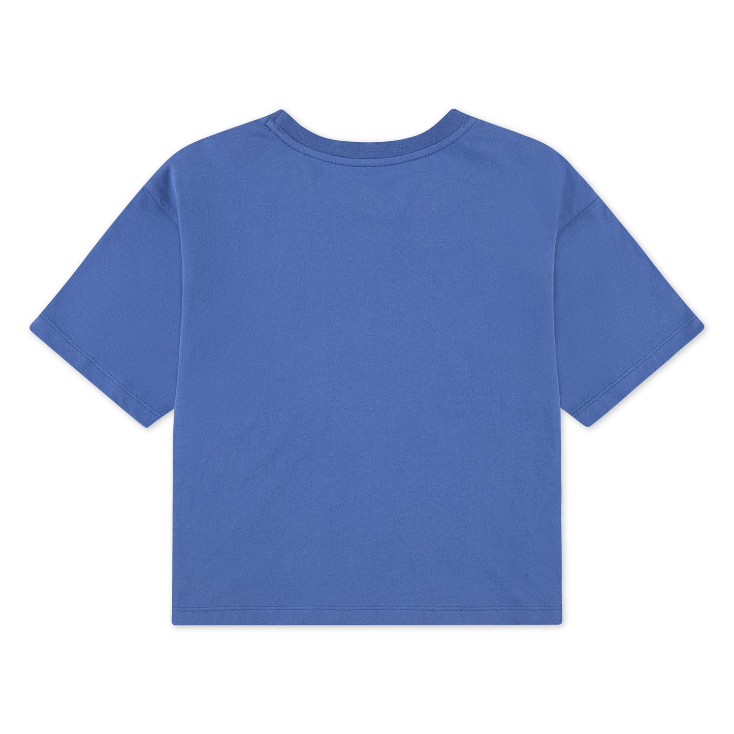 T-Shirt - Converse en bleu, vue arrière carrée avec épaules tombantes, image galerie 2 format 3000x3000