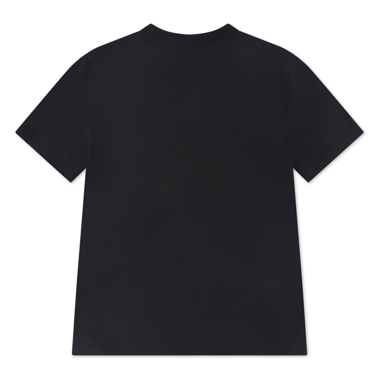 T-Shirt - Jordan noir uni en coton, style basique à manches courtes, vue de dos, pour enfant.