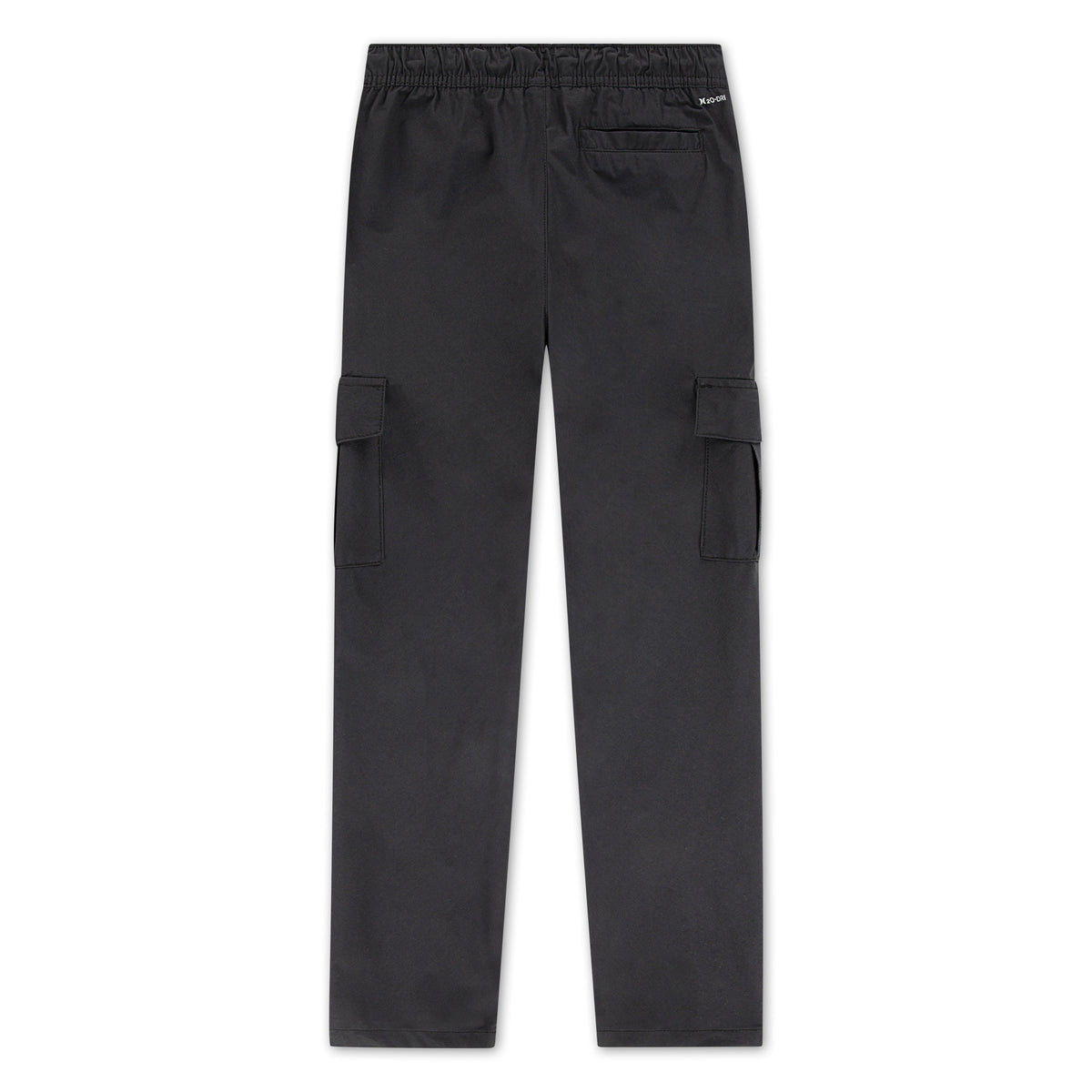 Pantalon Cargo - Hurley noir à poches latérales et taille élastiquée vue de face