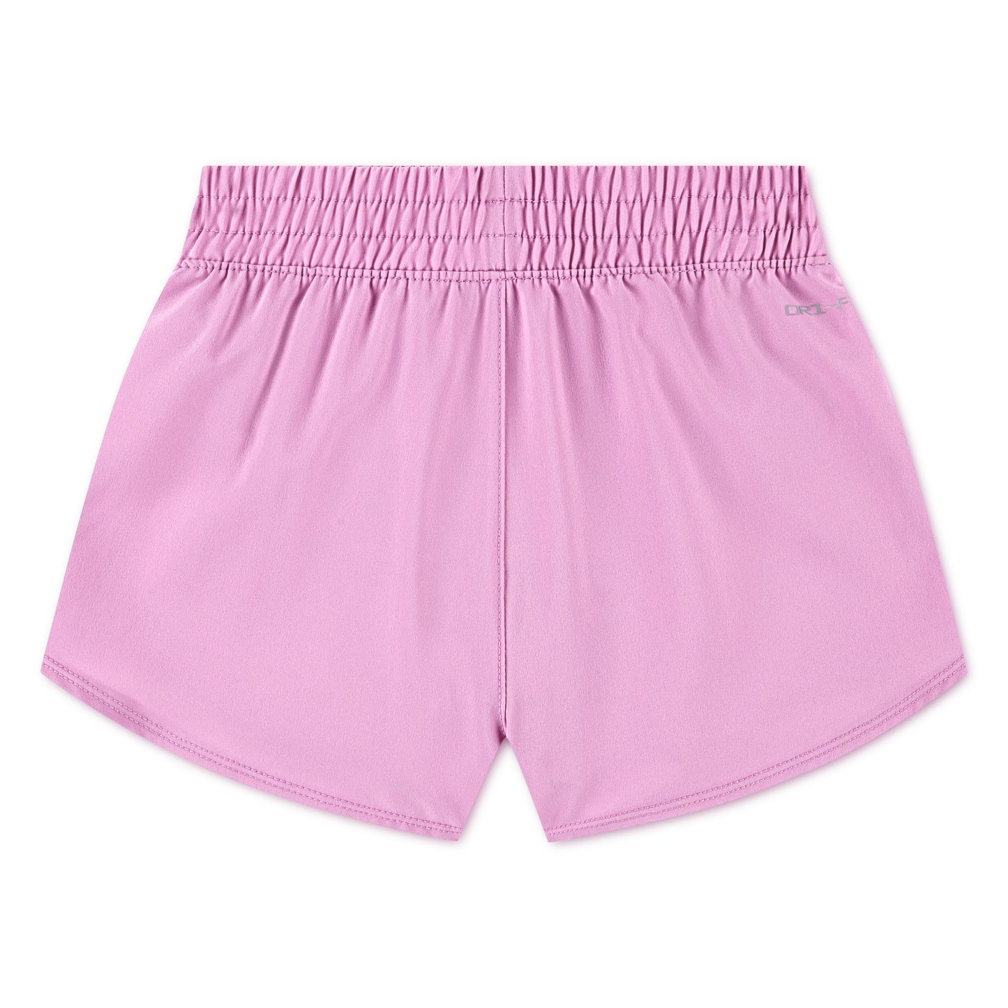 Short - Nike en polyester 100% rose clair, taille élastique, style simple, vue de dos, pour enfant