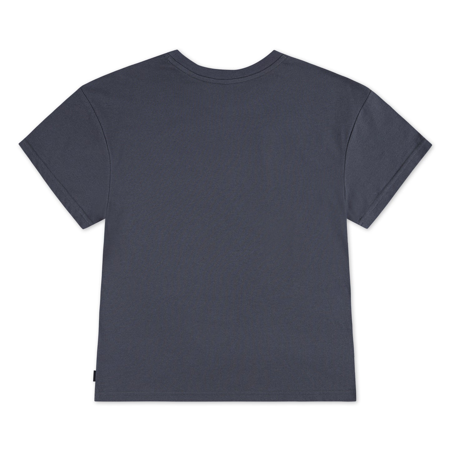 T-Shirt - Converse gris foncé en coton polyester coupe fille oversize, longueur allongée, vue de dos