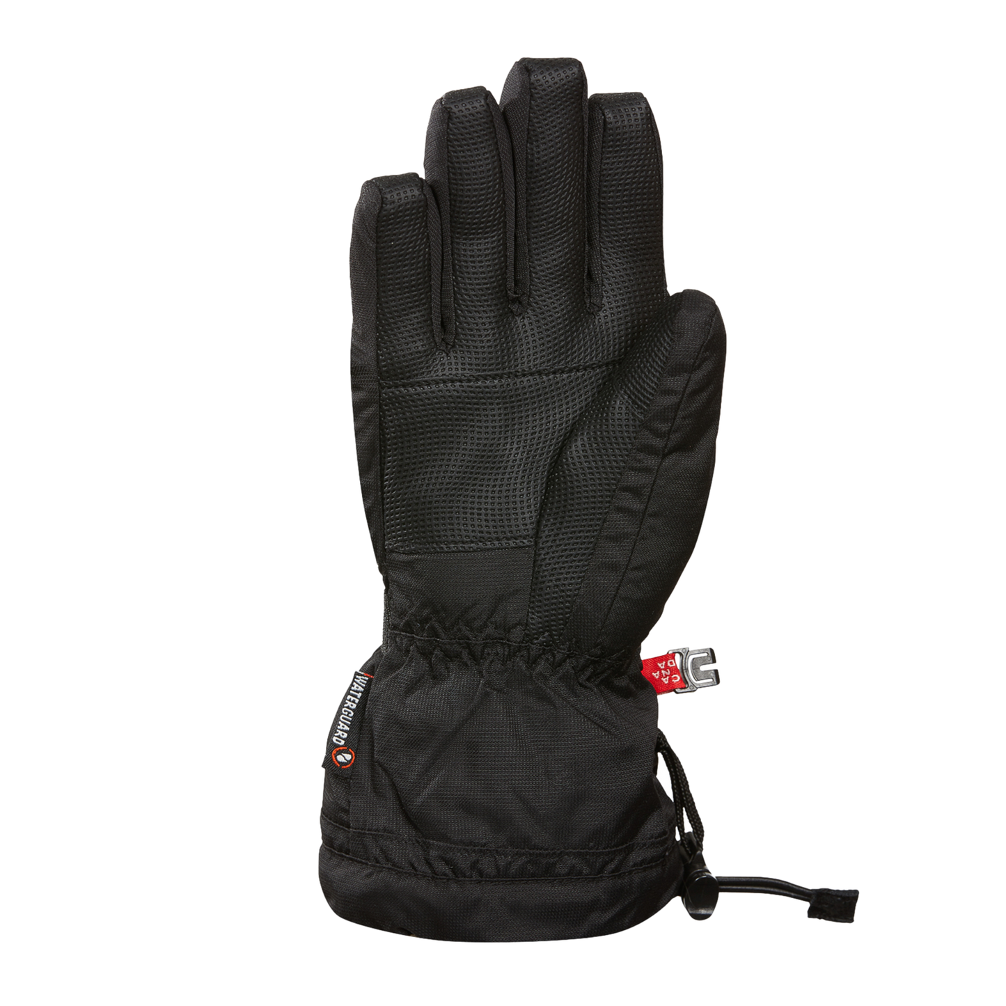 Gants d'hiver - Kombi The Original noirs en textile et paume cuir synthétique, style utilitaire, vue de face, adulte homme.