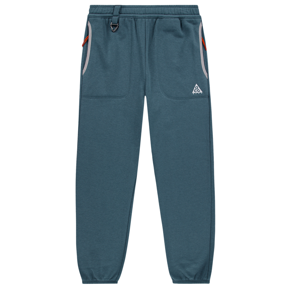 Pantalon ACG - Nike bleu ardoise style jogging à taille élastique avec poches latérales vue de face