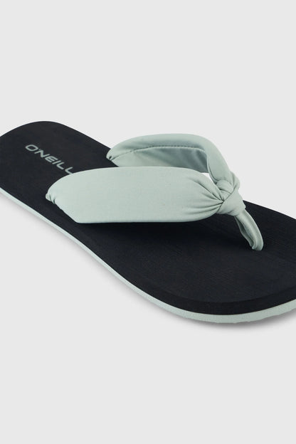 Sandales DITSY SUN - O'Neill en portrait, semelle noire, lanières LYCRA® TACTEL® vert clair, vue galerie 2.