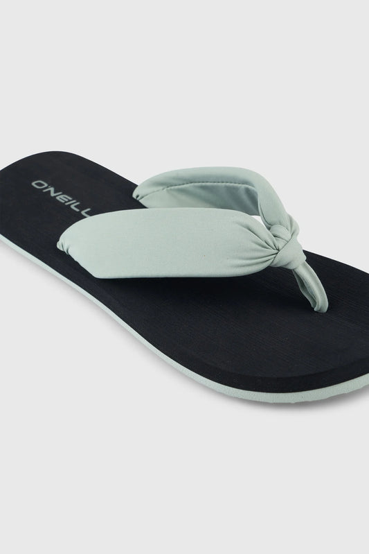 Sandales DITSY SUN - O'Neill en portrait, semelle noire, lanières LYCRA® TACTEL® vert clair, vue galerie 2.