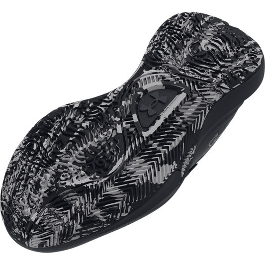 Semelle extérieure noire et grise de l'Espadrilles UA Lockdown 7 - Under Armour, vue détaillée dessous.