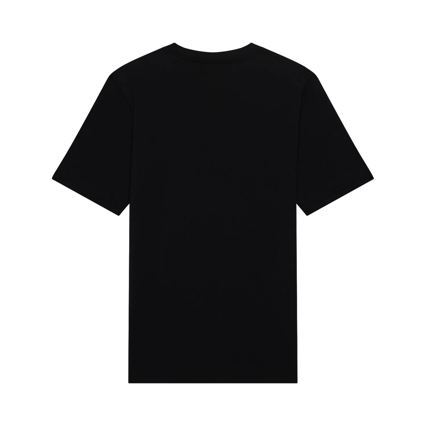 T-Shirt Kawi- Fox noir en coton 100% 150 g, coupe standard, vue de dos, sans motif visible, unisexe adulte.