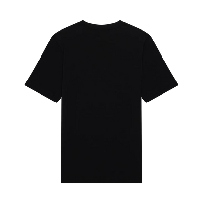 T-Shirt Kawi- Fox noir en coton 100% 150 g, coupe standard, vue de dos, sans motif visible, unisexe adulte.
