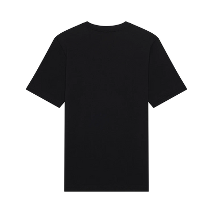 T-Shirt Badge - Fox noir en coton peigné, coupe droite, vue de dos, dimensions carrées 1500x1500, galerie position 2