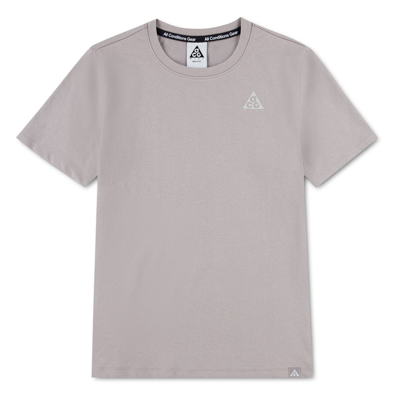 T-Shirt ACG Dri-FIT Planet Earth Tee - Nike gris clair à manches courtes avec logo ACG discret vue de face