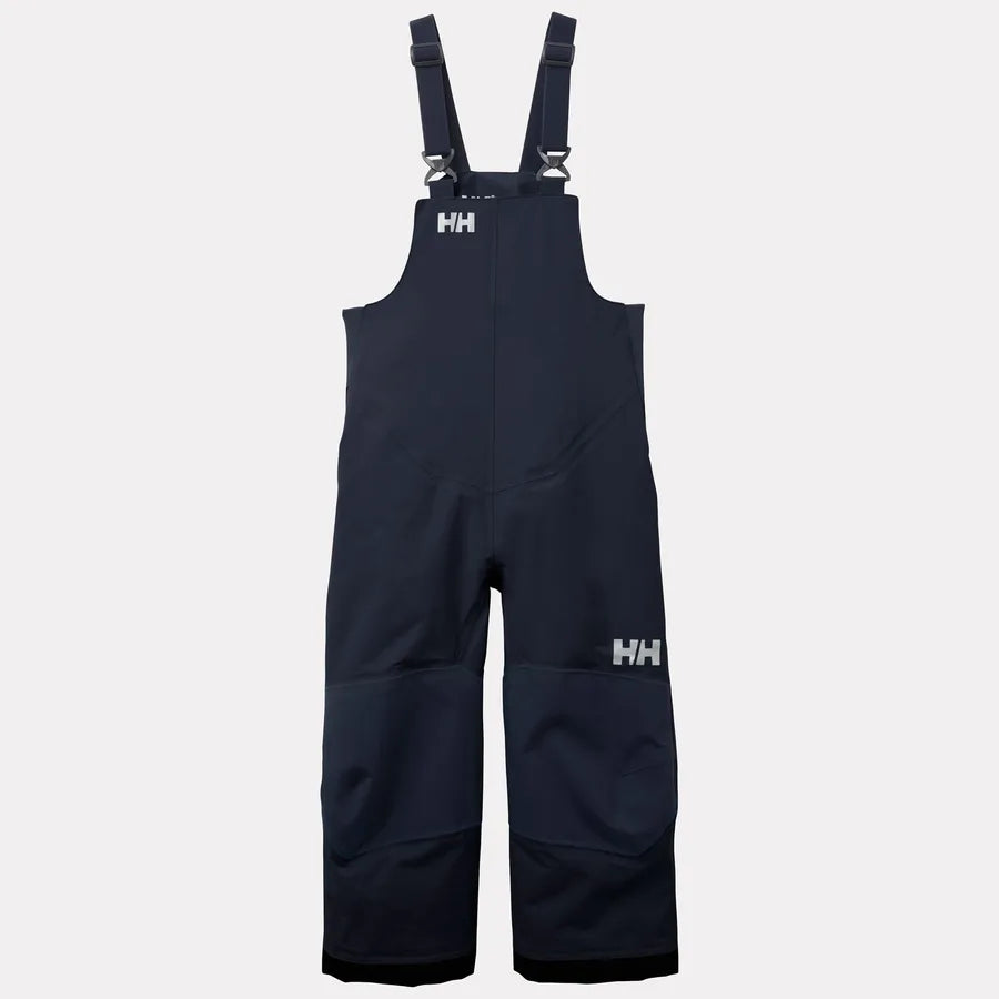 Salopette de neige Rider - Helly Hansen noire à bretelles réglables avec logo HH vue de face