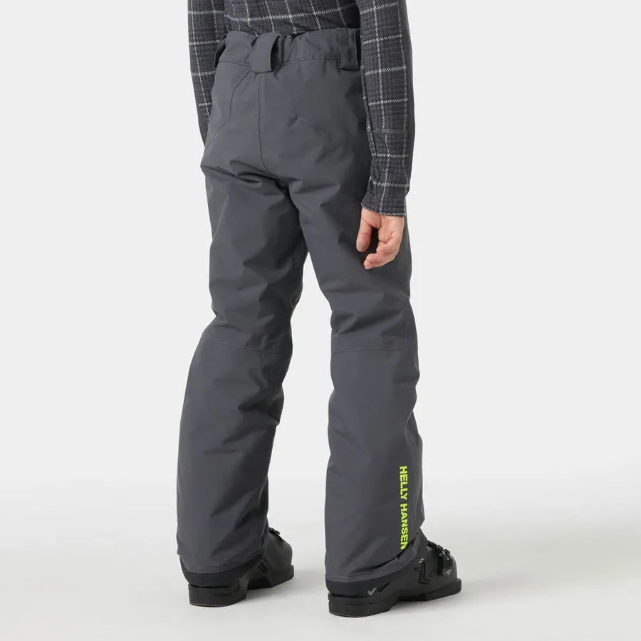 Pantalon de neige - Helly Hansen gris foncé, coupe droite, vue de dos porté par un modèle