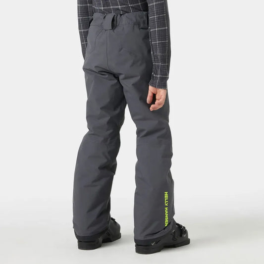 Pantalon de neige - Helly Hansen gris foncé, coupe droite, vue de dos porté par un modèle