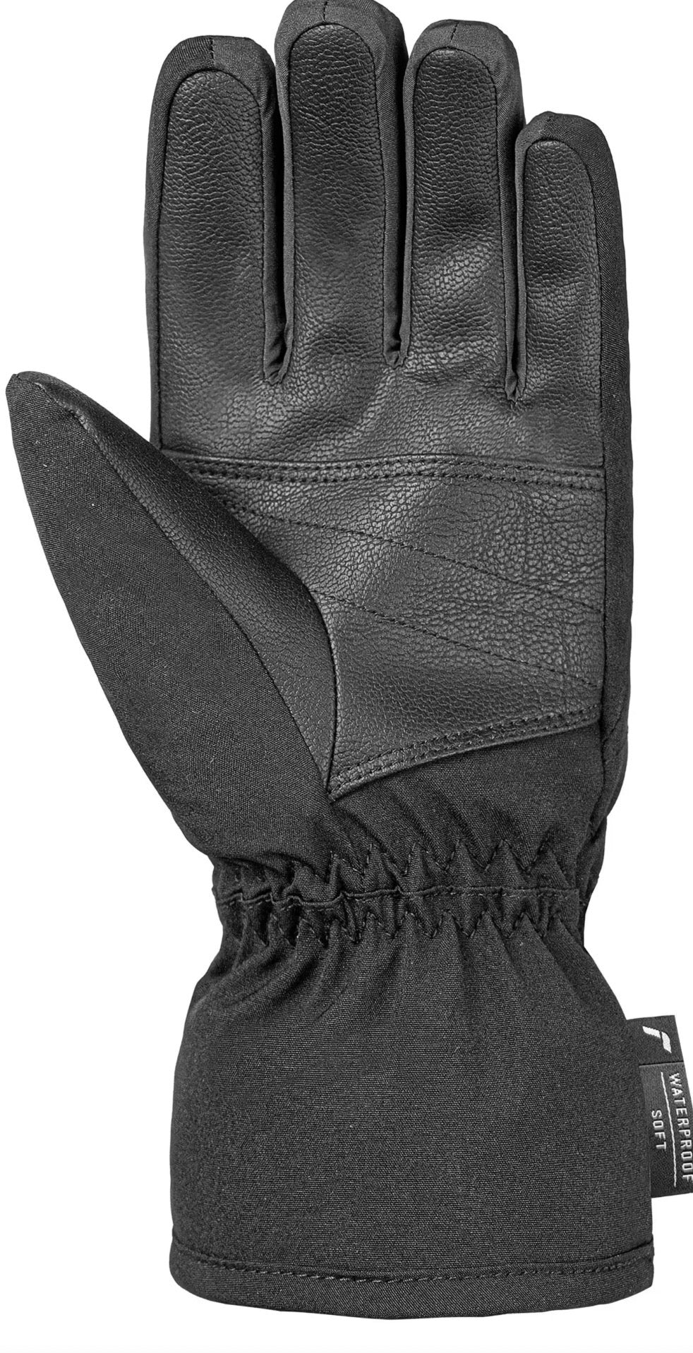 Gants d'hiver Mari R-TEX XT - Reusch noirs avec paume texturée et longue manchette vue de paume