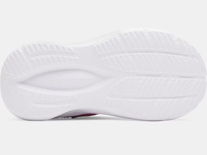 Espadrilles UA Assert 11 AC - Under Armour semelle blanche en caoutchouc vue de dessous pour bébé fille